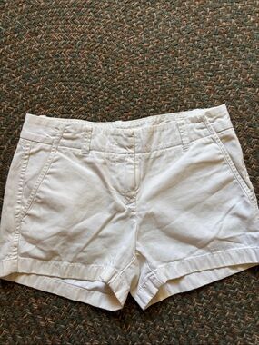 J Crew Weathered chino shorts white 2 ( worn twice)